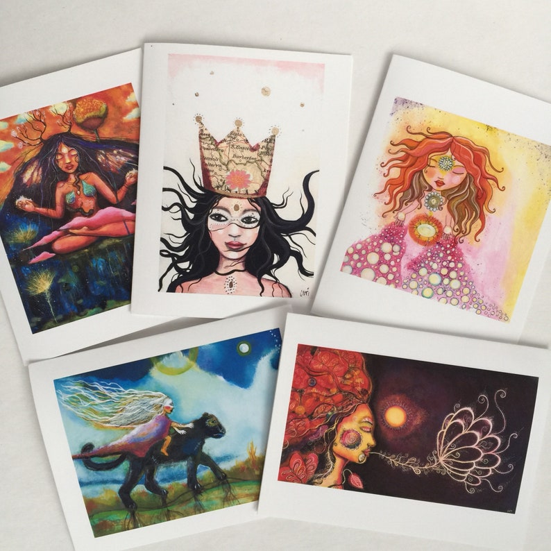 note card set Feminine Journey