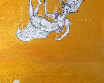 Soft Landing, original painting