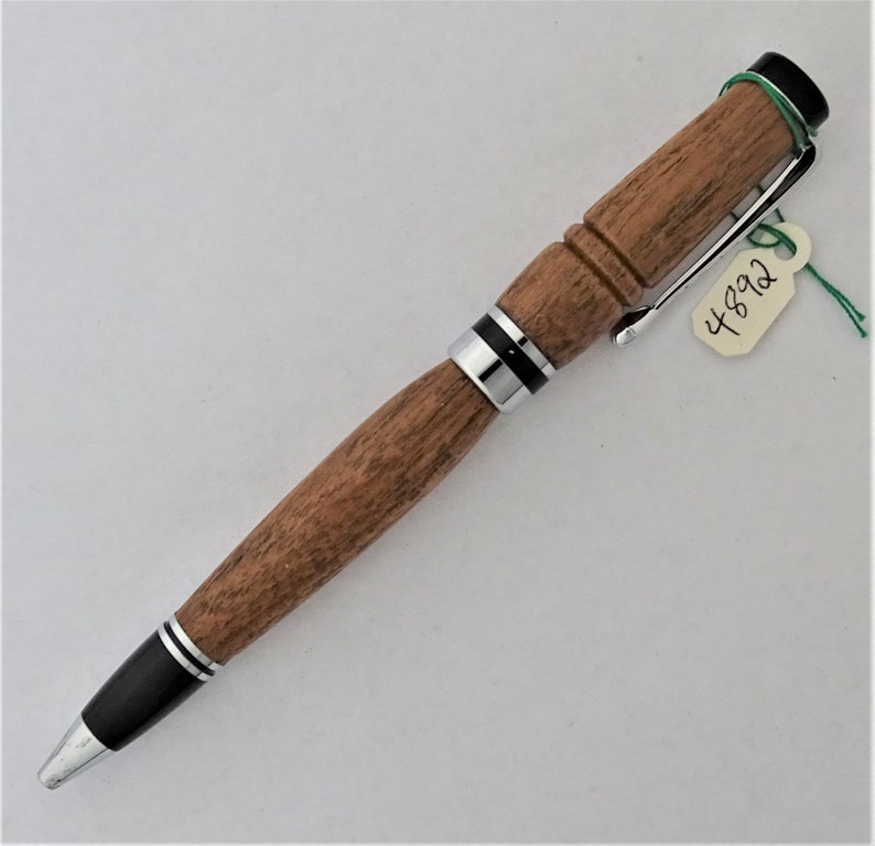 Handmade in California, Turned Wood Gel Pen with Parker type refill, Free Engraving, Best Gift for Graduates, Fathers, Birthdays, Writers image 3