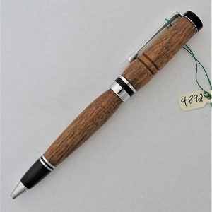 Handmade in California, Turned Wood Gel Pen with Parker type refill, Free Engraving, Best Gift for Graduates, Fathers, Birthdays, Writers image 1