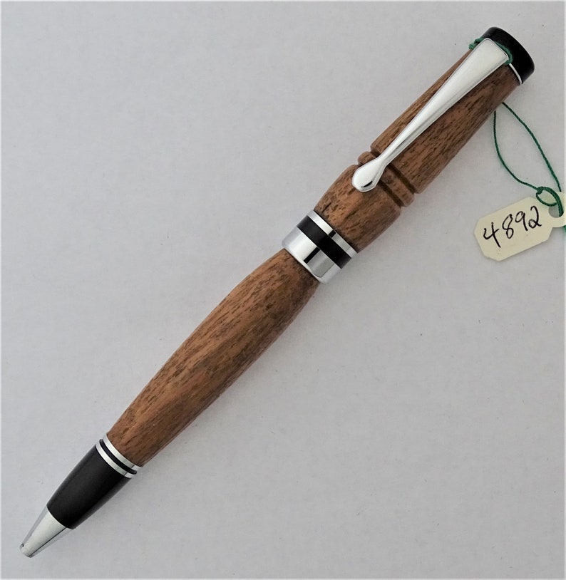 Handmade in California, Turned Wood Gel Pen with Parker type refill, Free Engraving, Best Gift for Graduates, Fathers, Birthdays, Writers image 2
