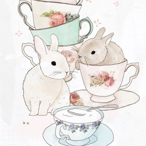 Bunnies and tea