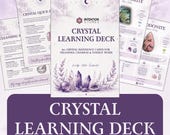 Crystal Learning Deck – 60+ Meaning Cards, Chakra Reference, Meditation Guide (Printable)