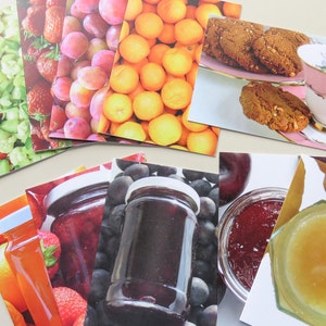 Greetings Card, Choose your Flavour, Food Photography, Blank Card Preserves, Fruit, Cookies image 1