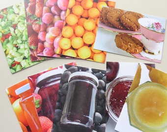 Greetings Card, Choose your Flavour, Food Photography, Blank Card Preserves, Fruit, Cookies