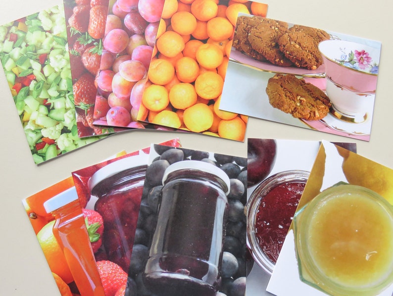 Greetings Card, Choose your Flavour, Food Photography, Blank Card Preserves, Fruit, Cookies image 1