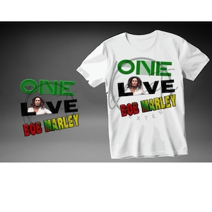 One Love Bob Marley Digital File png