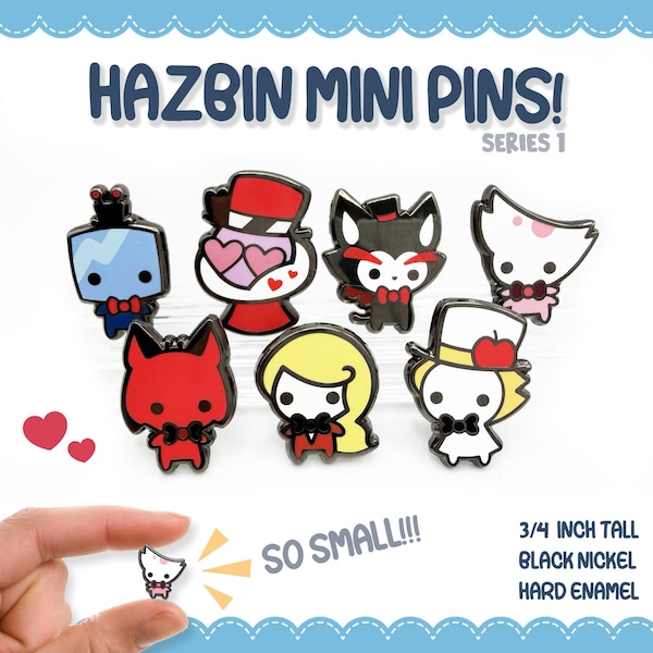 Serie 1! Mini spille smaltate di Hazbin Hotel