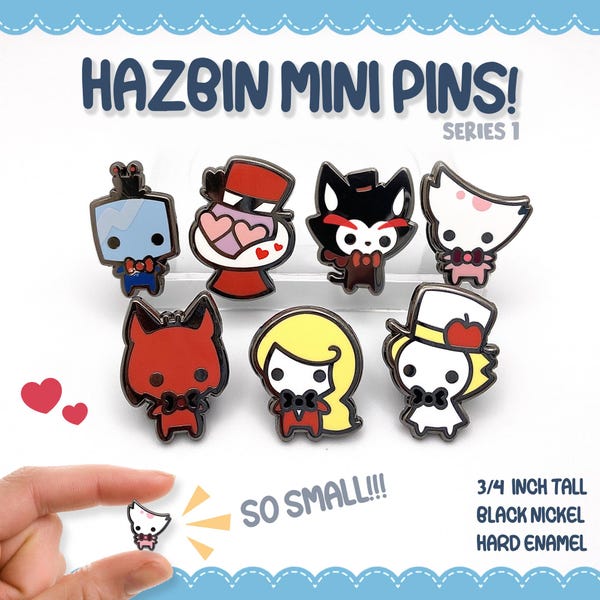 Hazbin Hotel 0.75" MINI Enamel Pins (Series 1)