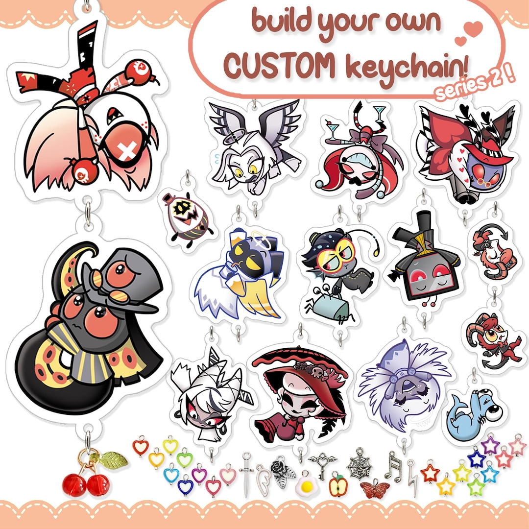 Hazbin Hotel CUSTOMIZABLE Linking Acrylic Charm - Series 2 - Etsy