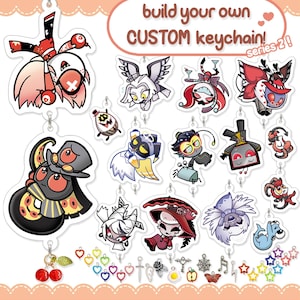 ハズビンホテル　ハロウィン　アクリルキーホルダー　カード Hazbin Hotel Halloween Acrylic Keychain and Card Set