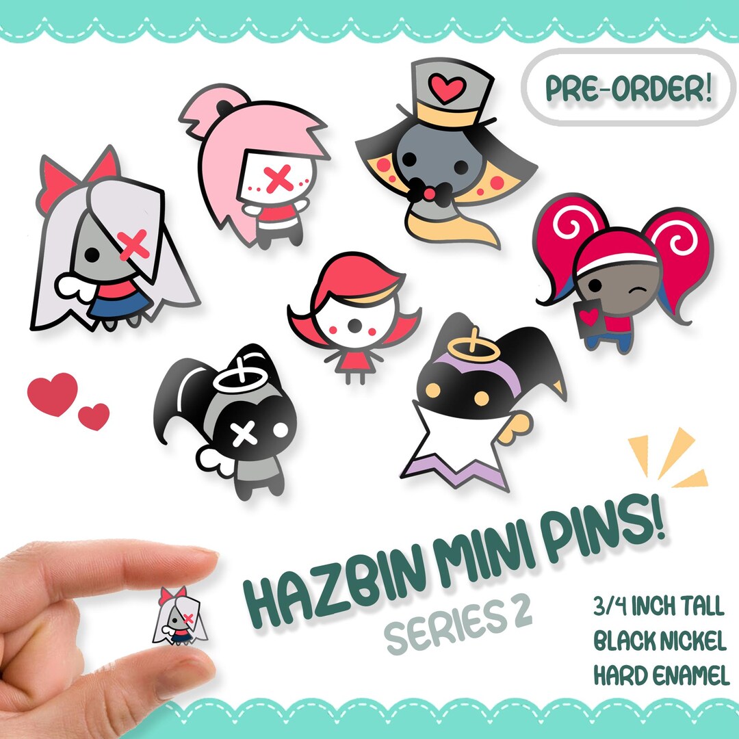 Hazbin Hotel 0.75" MINI Enamel Pins (series 2) - Etsy