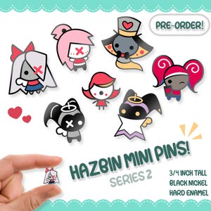 Hazbin Hotel 0.75&quot; MINI Enamel Pins (Series 2) PREORDER