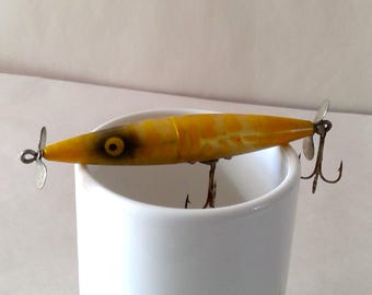 Leurre De Pêche Vintage Heddon Dying Flutter – Couleur Blanc/rouge, Topwater Original Pour Pêche En Eau Douce