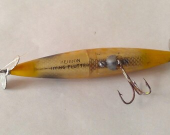 1950s Heddon Dying Flutter Double Prop 4