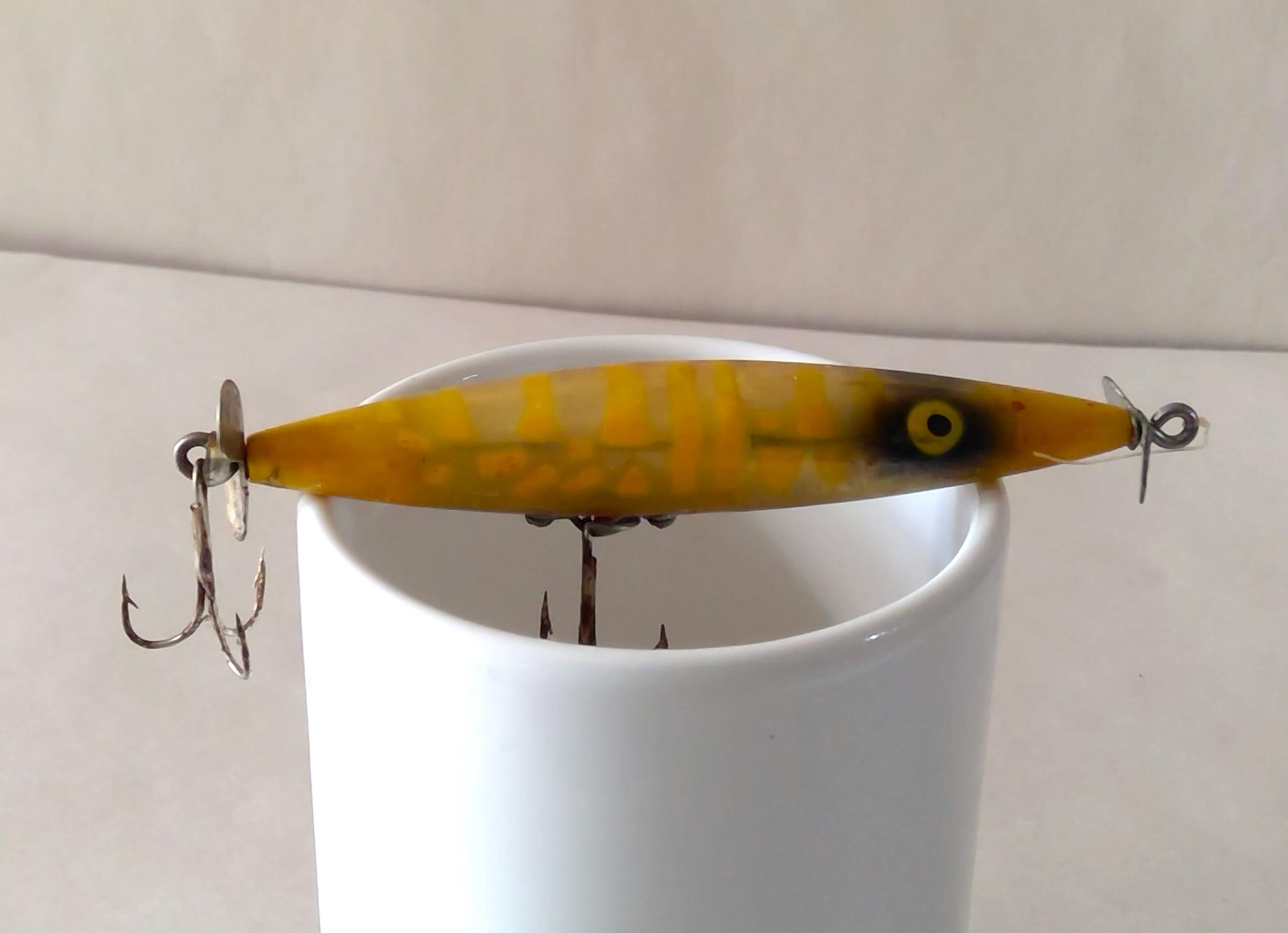 1950s Heddon Dying Flutter Double Prop 4