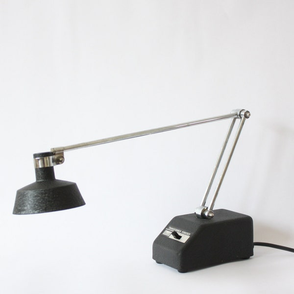 Mobilite Model No. 95 Transformer Powered Black Desk Lamp