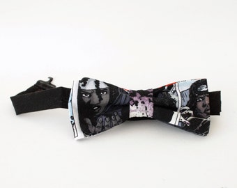 The Walking Dead Man's Bow Tie, Teen, Wedding Bow Tie, Formal wear , Adjustable Bow tie, Michonne, Comic Book Bow Tie