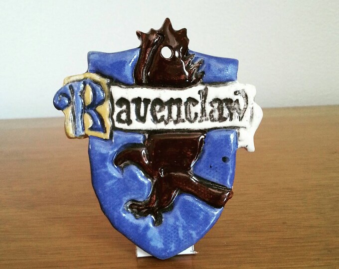 FULL COLOR Harry Potter Hogwarts Ravenclaw House Crest Ceramic - Etsy