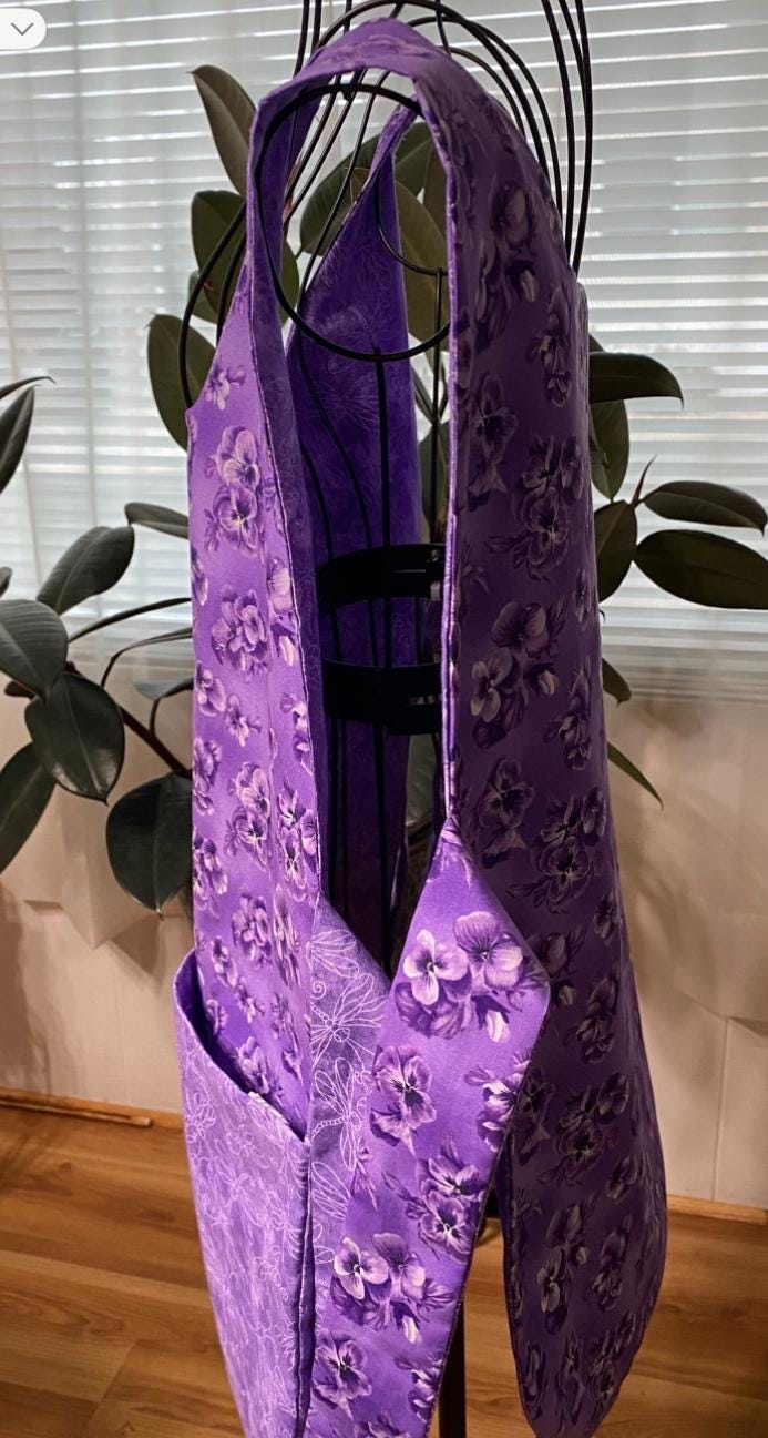 Zebra Print Purple Adult Apron – Smock Style, Ladies Women, Bling Baby And Embroidery