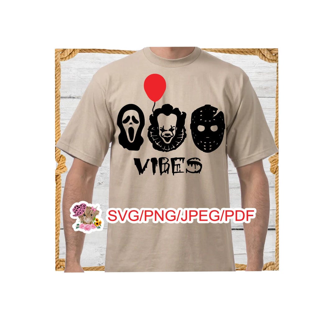 Jason, It, Scream, Boo Halloween Digital Image File; Png, Jpg, Svg, Pdf ...