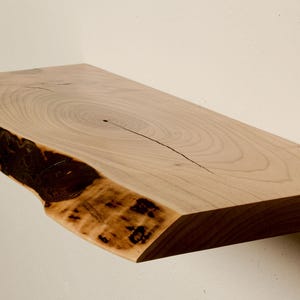 Handcrafted Rustic Live Edge Shelves for Wall - Raw Edge Wooden Rustic Floating Shelf - Un Reclaimed Wood Shelf
