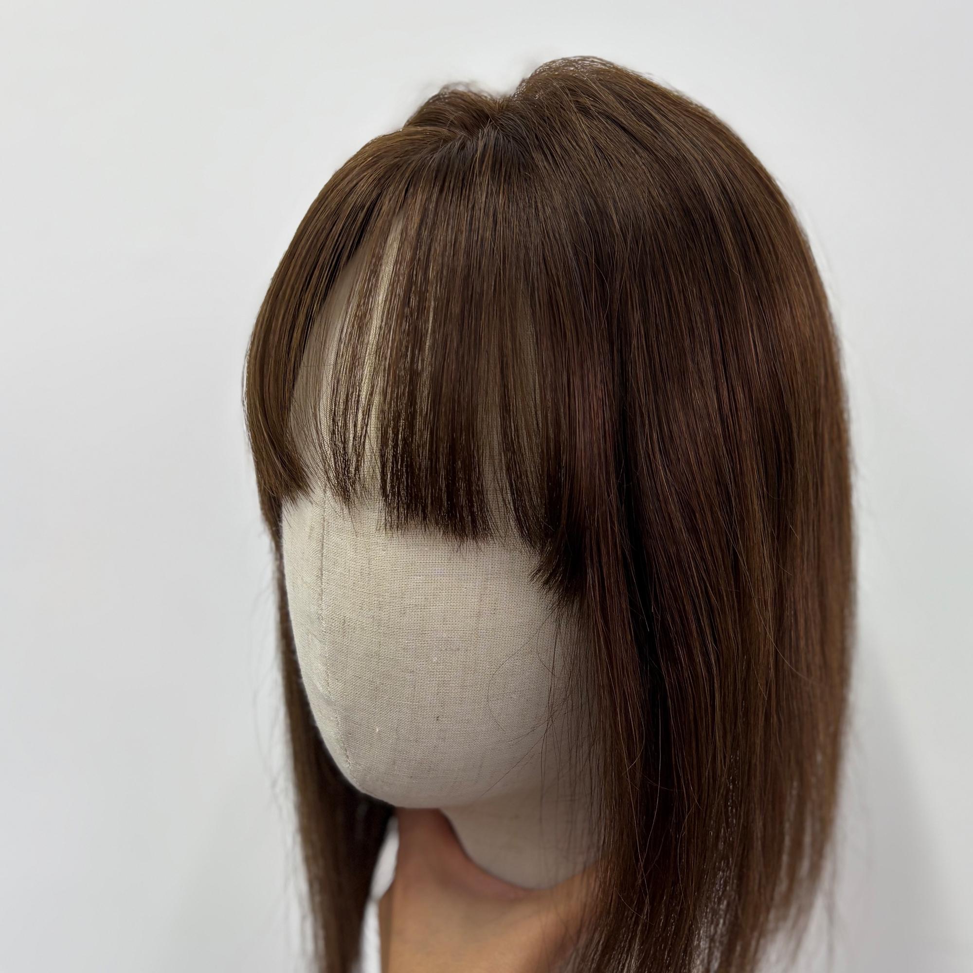 Human hair toppers with bangs online