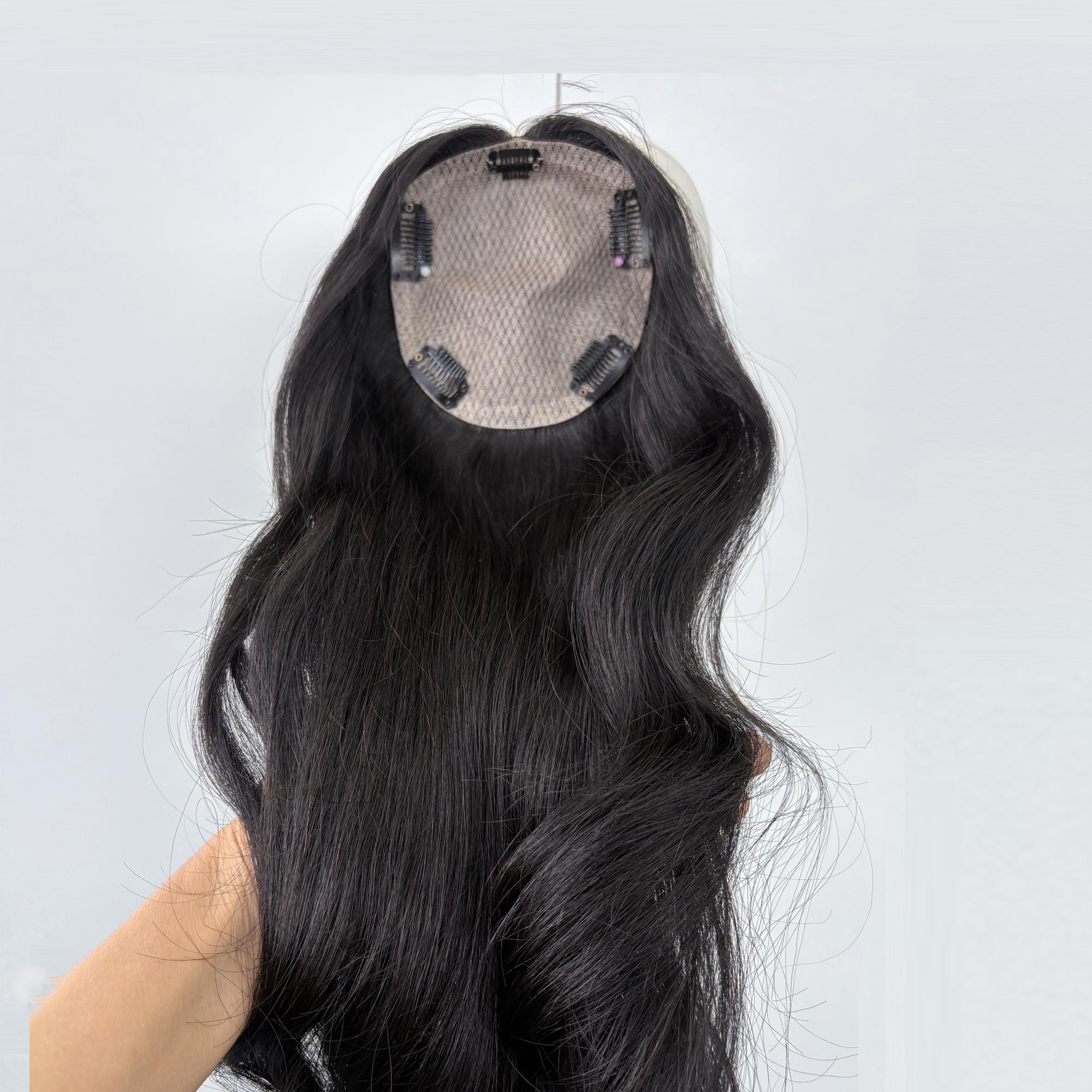 Silk Base Human Hair Topper Bangs - Etsy display picture 2