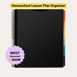 Gud Mama Homeschool Lesson Plan Organizer, Organizer system for homeschool work, Homeschool folder zdjęcie 1