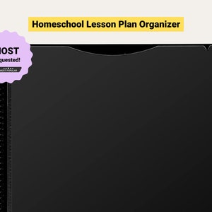 Gud Mama Homeschool Lesson Plan Organizer, Organizer system for homeschool work, Homeschool folder zdjęcie 2