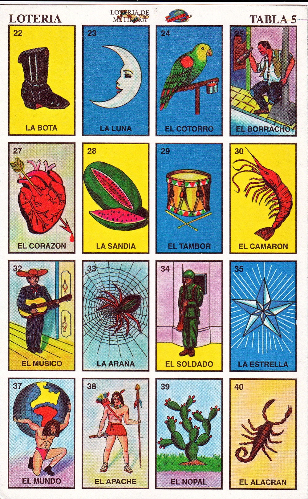 tarjetas-de-loteria-imprimibles-el-conjunto-completo-de-10-etsy-m-xico