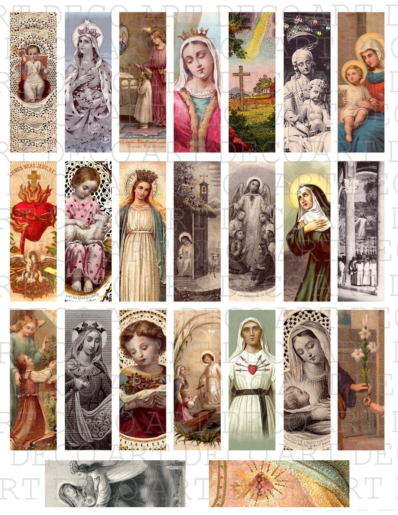 1x3 Inch Christian Catholic Holy Images From Antique French - Etsy
