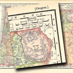 Printable Map of Oregon, Classroom Decor, Home Decor, Journaling, Arts ...