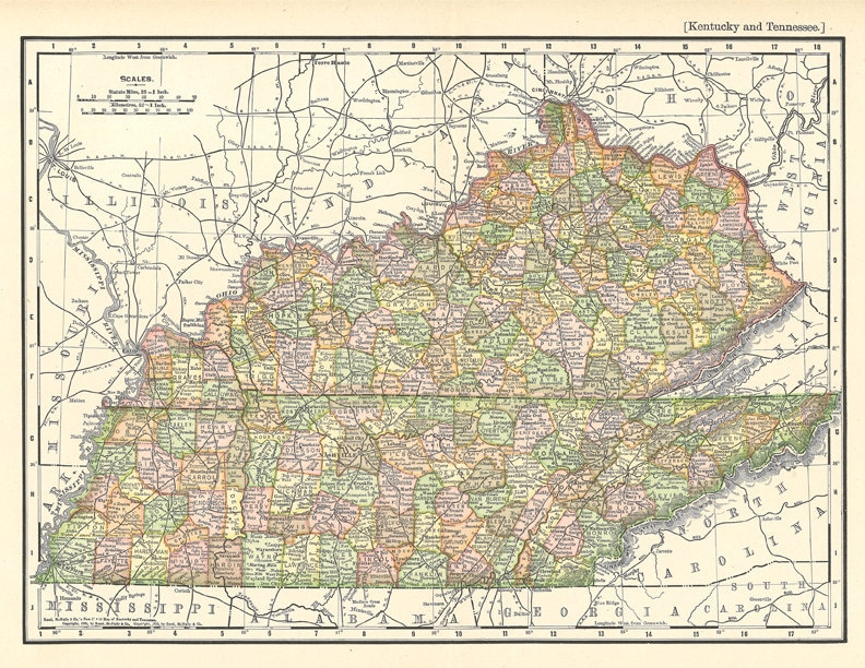Free Printables Map Of Kentucky