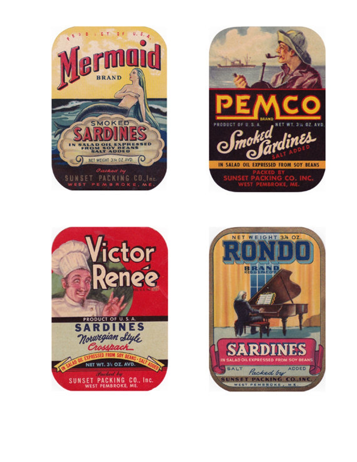 vintage sardine can labels 13 printable images for