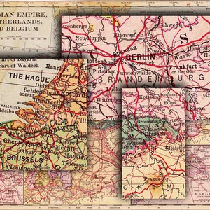 Map of the German Empire From 1900, a Printable Map, Digital Download ...