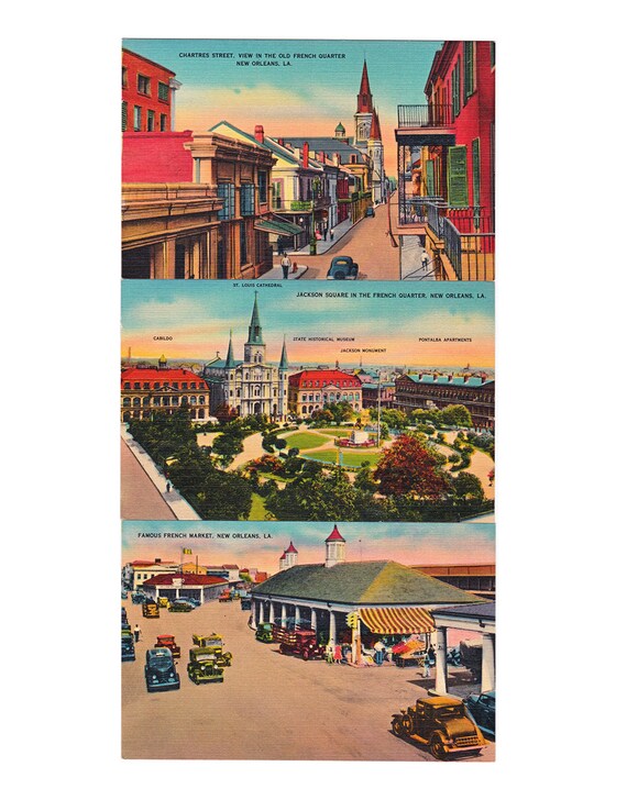 Cartes postales anciennes de la Nouvelle Orléans imprimable Etsy