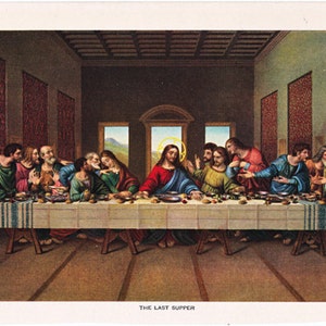 The Last Supper, a printable file for home decor, arts and crafts, Christian crafts, religious art, digital download no. 842.