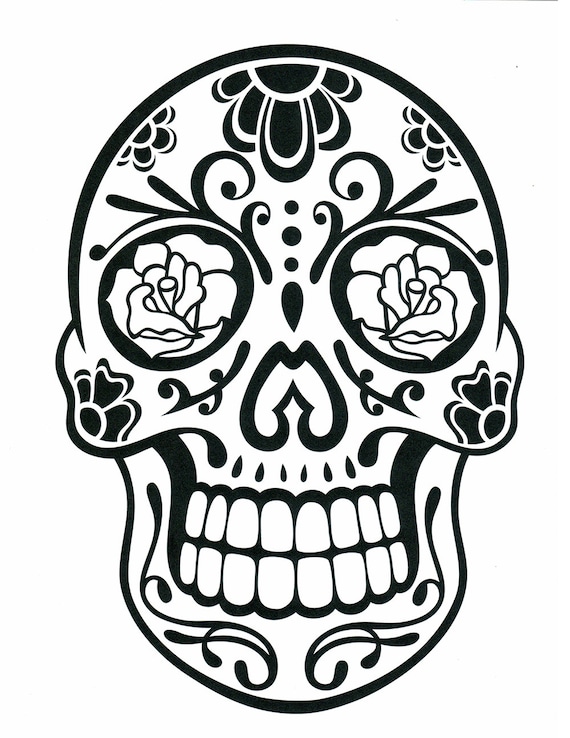 Dibujos para colorear día de los muertos día de muertos - Etsy México