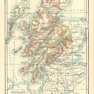carte imprimable des clans d'Écosse, décoration intérieure, art mural, histoire écossaise, cadeau de pendaison de crémaillère, cadeau pour hime téléchargement numérique no. 10