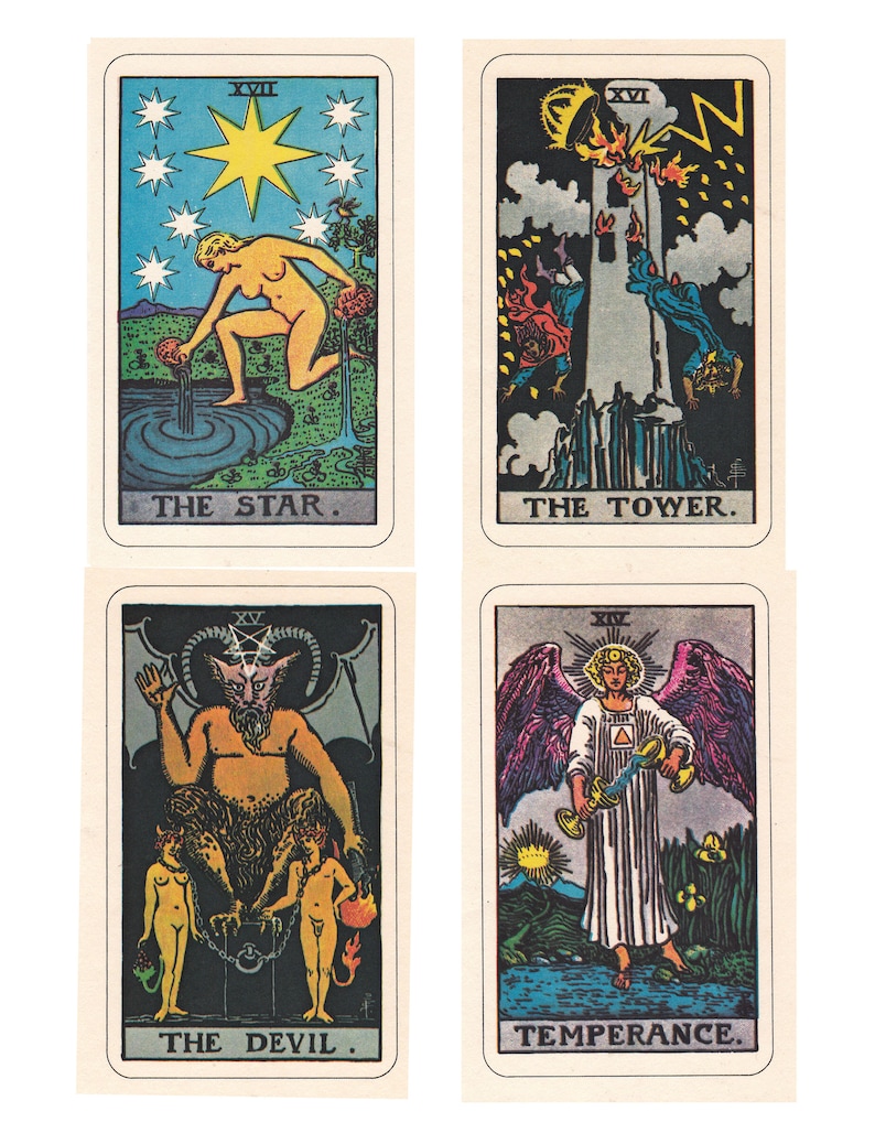 rider-waite-smith-tarot-cards-printable-deck-of-cards-etsy