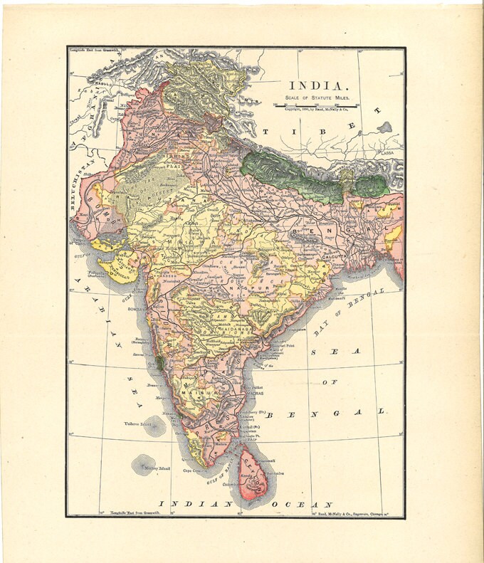 printable map of India, a 600 dpi digital map to print large