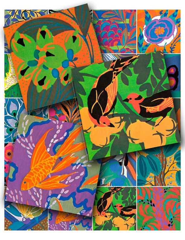 Download art deco patterns by e a seguy a printable digital collage ...