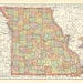 Printable Map of Missouri for Home Decor Arts and Crafts - Etsy