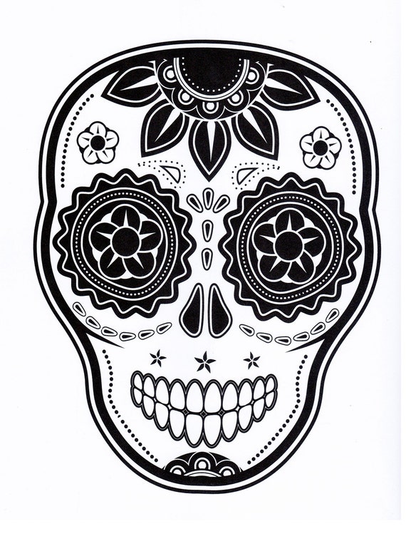 Dibujos para colorear día de los muertos día de muertos - Etsy México Dibujos para colorear día de los muertos día de muertos - Etsy México