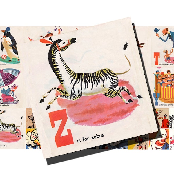 Circus Alphabet Etsy