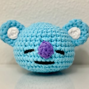 Koya BT21 Amigurumi Crochet (The Woobles) Handmade Plushie Toy Stuffed Animal Gift for Kids Cute Adorable Plush
