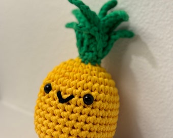 Ananas amigurumi haakwerk (The Woobles) handgemaakte knuffel knuffeldier cadeau voor kinderen schattig schattig pluche