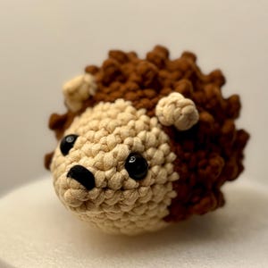 Hedgehog Amigurumi Crochet (The Woobles) Fall Autumn Handmade Plushie Toy Stuffed Animal Gift Kids Cute Adorable Plush
