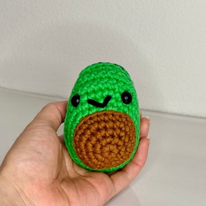 Avocado amigurumi haakwerk (The Woobles) handgemaakte knuffel knuffeldier cadeau voor kinderen schattig schattig pluche